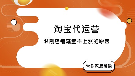 淘宝代运营之店铺优化--浅谈店铺流量